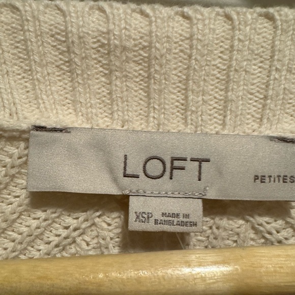 Loft cream colored cardigan, nwt, XSP - Picture 6 of 7